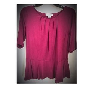 Liz Claiborne peplum top